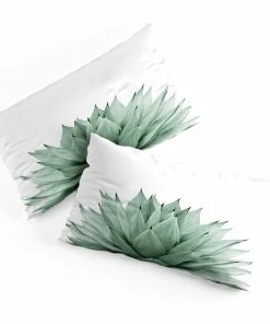 DYD AGAVE GREEN SUMMER VIBES PILLOW SHAMS SKY & WATER