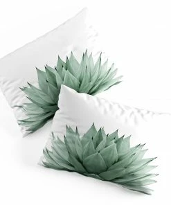 DYD AGAVE GREEN SUMMER VIBES PILLOW SHAMS SKY & WATER