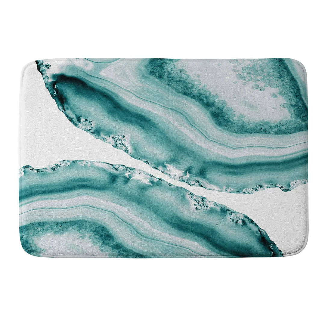 DYD SOFT TURQUOISE AGATE 1 MEMORY FOAM BATH MAT 3 DYD SOFT TURQUOISE AGATE 1 MEMORY FOAM BATH MAT