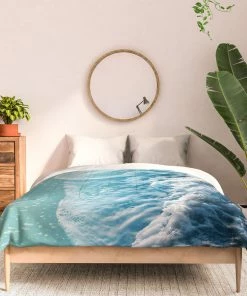 DYD SOFT TURQUOISE OCEAN DREAM WAVES DUVET / COMFORTER 19 DYD SOFT TURQUOISE OCEAN DREAM WAVES DUVET / COMFORTER