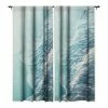 DYD SOFT TURQUOISE OCEAN DREAM WAVES WINDOW CURTAINS