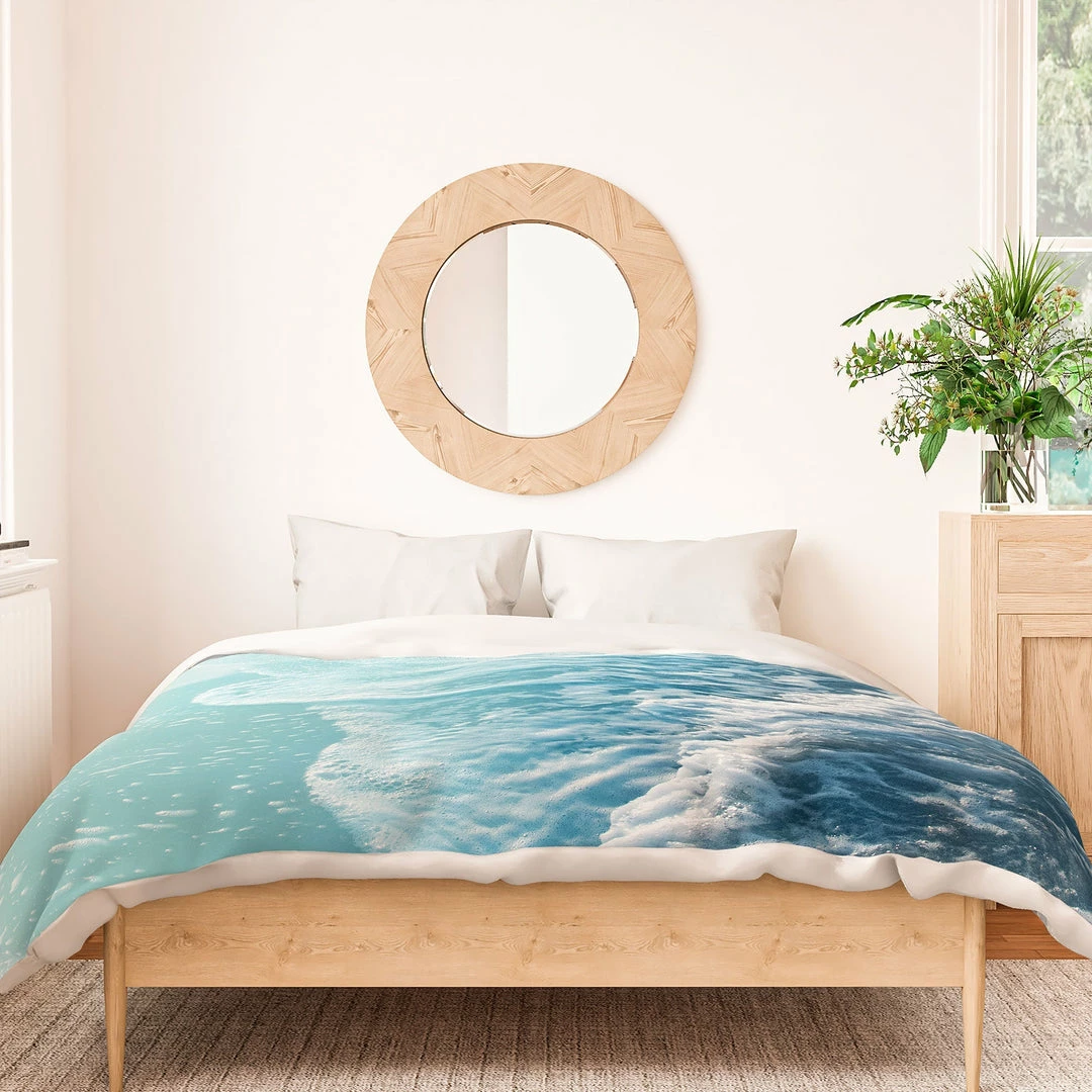 DYD SOFT TURQUOISE OCEAN DREAM WAVES DUVET / COMFORTER 5 DYD SOFT TURQUOISE OCEAN DREAM WAVES DUVET / COMFORTER