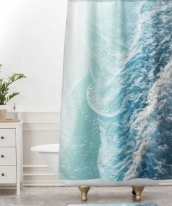 DYD SOFT TURQUOISE OCEAN DREAM WAVES MEMORY FOAM BATH MAT