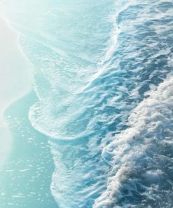 DYD SOFT TURQUOISE OCEAN DREAM WAVES SHOWER CURTAIN 7 DYD SOFT TURQUOISE OCEAN DREAM WAVES SHOWER CURTAIN