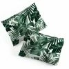 DYD TROPICAL JUNGLE LEAVES 4 PILLOW SHAMS SKY & WATER 1 DYD TROPICAL JUNGLE LEAVES 4 PILLOW SHAMS SKY & WATER