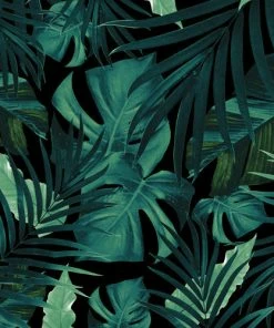 DYD TROPICAL JUNGLE NIGHT 1 SHOWER CURTAIN
