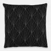 AN BLACK ARRAY STITCH THROW PILLOW