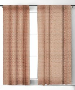 DYD BOHEMIAN DIAMONDS CLAY WINDOW CURTAINS