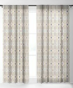 DYD WALL DECOR BOHEMIAN DIAMONDS WINDOW CURTAINS