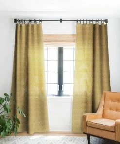 DYD BOHEMIAN DIAMONDS HONEY WINDOW CURTAINS WALL DECOR