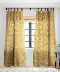 DYD BOHEMIAN DIAMONDS HONEY WINDOW CURTAINS WALL DECOR