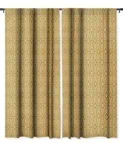 DYD BOHEMIAN DIAMONDS HONEY WINDOW CURTAINS WALL DECOR