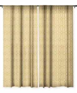 DYD BOHEMIAN DIAMONDS HONEY WINDOW CURTAINS WALL DECOR