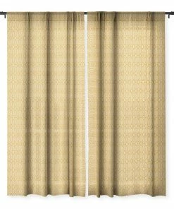 DYD BOHEMIAN DIAMONDS HONEY WINDOW CURTAINS WALL DECOR