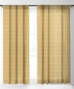 DYD BOHEMIAN DIAMONDS HONEY WINDOW CURTAINS WALL DECOR