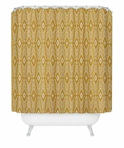 DYD BOHEMIAN DIAMONDS HONEY SHOWER CURTAIN BATH