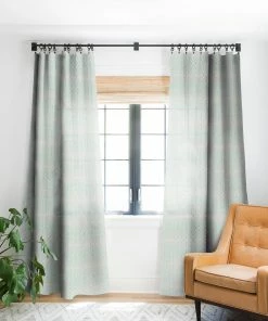 DYD BOHEMIAN DIAMONDS MINT WINDOW CURTAINS
