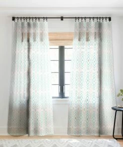 DYD BOHEMIAN DIAMONDS MINT WINDOW CURTAINS 12 DYD BOHEMIAN DIAMONDS MINT WINDOW CURTAINS