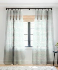 DYD BOHEMIAN DIAMONDS MINT WINDOW CURTAINS 12 DYD BOHEMIAN DIAMONDS MINT WINDOW CURTAINS