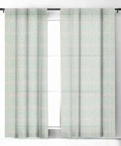DYD BOHEMIAN DIAMONDS MINT WINDOW CURTAINS 10 DYD BOHEMIAN DIAMONDS MINT WINDOW CURTAINS