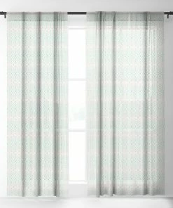 DYD BOHEMIAN DIAMONDS MINT WINDOW CURTAINS 13 DYD BOHEMIAN DIAMONDS MINT WINDOW CURTAINS