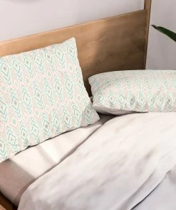 DYD BOHEMIAN DIAMONDS MINT PILLOW SHAMS
