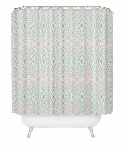 DYD BOHEMIAN DIAMONDS MINT SHOWER CURTAIN BATH
