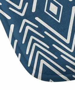DYD BOHEMIAN DIAMONDS NAVY MEMORY FOAM BATH MAT