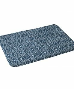 DYD BOHEMIAN DIAMONDS NAVY MEMORY FOAM BATH MAT