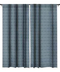 DYD WALL DECOR BOHEMIAN DIAMONDS NAVY WINDOW CURTAINS