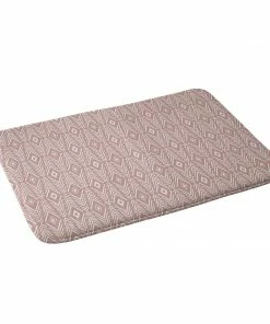 DYD BOHEMIAN DIAMONDS PEACH MEMORY FOAM BATH MAT