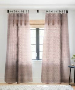 DYD BOHEMIAN DIAMONDS PEACH WINDOW CURTAINS 12 DYD BOHEMIAN DIAMONDS PEACH WINDOW CURTAINS