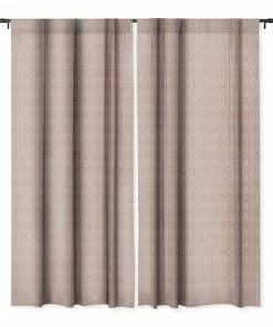 DYD BOHEMIAN DIAMONDS PEACH WINDOW CURTAINS