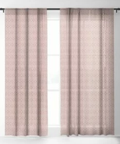 DYD BOHEMIAN DIAMONDS PEACH WINDOW CURTAINS 13 DYD BOHEMIAN DIAMONDS PEACH WINDOW CURTAINS