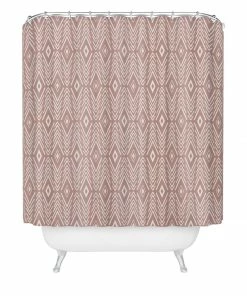 DYD BATH BOHEMIAN DIAMONDS PEACH SHOWER CURTAIN