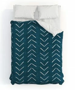 DYD MUD CLOTH BIG ARROWS IN TEAL DUVET / COMFORTER
