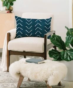 DYD MUD CLOTH BIG ARROWS IN TEAL