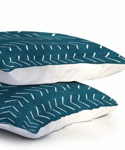 DYD MUD CLOTH BIG ARROWS IN TEAL PILLOW SHAMS 8 DYD MUD CLOTH BIG ARROWS IN TEAL PILLOW SHAMS