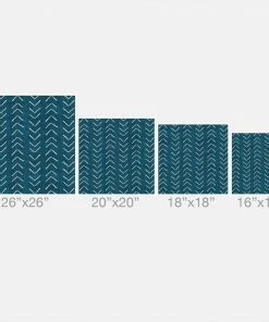 DYD MUD CLOTH BIG ARROWS IN TEAL