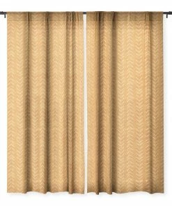 DYD WALL DECOR MUD CLOTH BIG ARROWS IN YELLOW WINDOW CURTAINS
