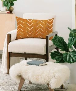 DYD COZY UP MUD CLOTH BIG ARROWS IN YELLOW