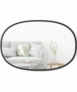 UMD BLACK HUB OVAL MIRROR