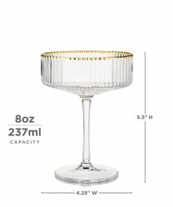 VK MERIDIAN COUPE GLASSES COCKTAILS