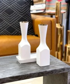 AD BOHO WHITE CHICHI BOTTLE VASES