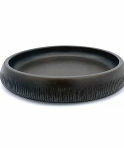 CL CHISELED SERVING TRAYS BLACK