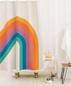 DYD BATH BOCA BENDING BOW SHOWER CURTAIN