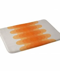 DYD ECHOES CREAMSICLE MEMORY FOAM BATH MAT
