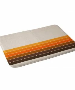 DYD GOLDEN SPRING STRIPES MEMORY FOAM BATH MAT