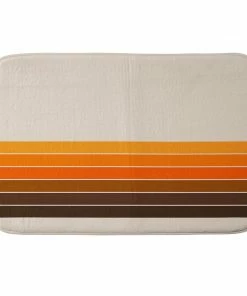 DYD GOLDEN SPRING STRIPES MEMORY FOAM BATH MAT