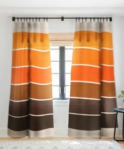 DYD GOLDEN SPRING STRIPES WINDOW CURTAINS